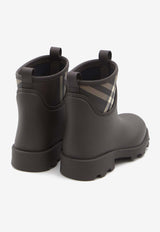 Burberry Marsh Stamp Ankle Rain Boots Brown 8114732--BROWN