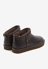 UGG Ultra Mini Leather Regenerate Boots Brown 1158191--IWD