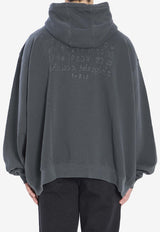 Maison Margiela Logo Zip-Up Hooded Sweatshirt Gray S50HG0047-M25017-855