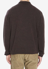 The Row Cashmere Polo Sweater Brown 1015-Y556-MBR