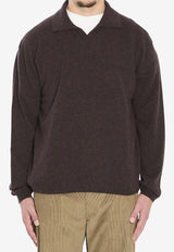 The Row Cashmere Polo Sweater Brown 1015-Y556-MBR