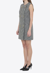 Gucci Seeded Wool Dress Gray 836891-ZAT2D-9024