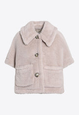 Max Mara Alpaca and Wool Short Coat Sand NEWTERZO1WO/R_MAXM-002