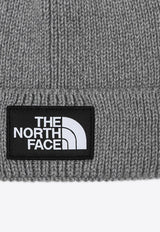 The North Face Logo Patch Ribbed Beanie Gray NF0A8CHEPL/R_NORTH-DYY1