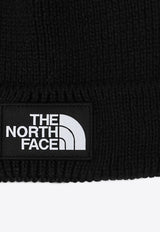 The North Face Logo Patch Ribbed Beanie Black NF0A8CHEPL/R_NORTH-JK31