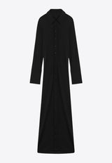 Sportmax Nias Maxi Shirt Dress Black NIASCO/Q_SPORM-003