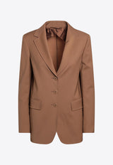 Max Mara Nice Single-Breasted Wool Jacket Brown NICEWO/R_MAXMS-026