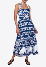Borgo de Nor Mavaro Denim Midi Dress Multicolor NINET_BLUE MULTI