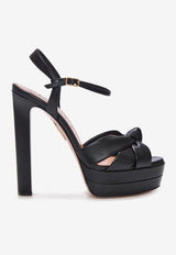 Aquazzura Nina 130 Platform Sandals NINHIGB0-NAP000 BLACK