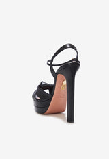 Aquazzura Nina 130 Platform Sandals NINHIGB0-NAP000 BLACK