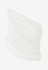NORMA KAMALI Diana One-Shoulder Bikini Top White