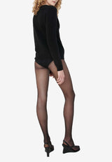 Paris Georgia Nonna Wool and Cashmere Cardigan Black NONCRD001-BLK_BLACK