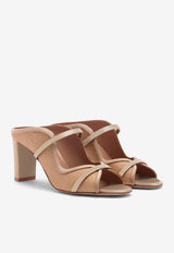 Malone Souliers Norah 70 Raffia Sandals NORAH 70-160 LINO/MUSHROOM