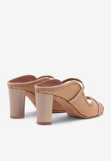 Malone Souliers Norah 70 Raffia Sandals NORAH 70-160 LINO/MUSHROOM