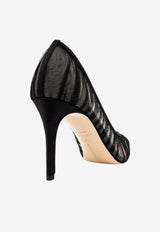 Andrea Wazen Nora 85 Tulle Pumps Black NORPU085STMBLA-PF25_BLACK