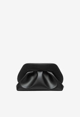 Themoirè Tia Vegan Leather Clutch Bag Black NS1WTMBM0OOVF/S_THEMO-0303A