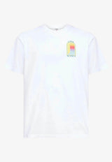 Casablanca L'arche Print Crewneck T-shirt White SP26JTS001--13