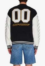 Off-White Knitted Varsity Cardigan Black OMHB019S26-KNI002-0001
