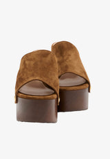 Gianvito Rossi Ardèa 110 Platform Wedge Sandals Brown G10201-60LEG-TEXAS
