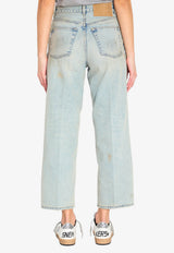 Haikure Betty Washed Straight-Leg Jeans Blue HEW03297-DF203L0936-L0936