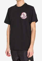 Moncler Logo Patch Cotton Jersey T-shirt Black L10918C00034-89B8U-999