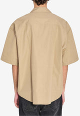 AMI PARIS Poplin Boxy Shirt Beige USH833-C00063-A036