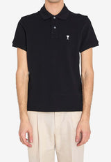 AMI PARIS Ami De Coeur Polo T-shirt Black HPL411-760-045