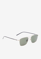 Saint Laurent Navigator Logo Sunglasses Black 862858-Y9973-8130