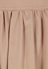 Chloé Gathered Boule Cropped Jacket Beige CH26SVE20140--26A