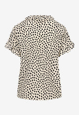 Chloé Polka Dots Crepe De Chine Blouse Monochrome CH26SHT33306--94Q