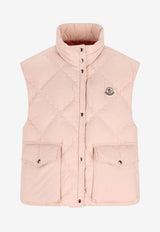 Moncler Biois Padded Down Vest Pink L10931A00117-59815-50H
