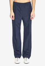 Straight-Leg Pants with GG-Embroidery