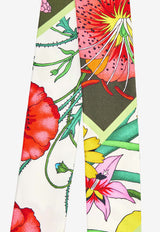 Printed Silk Twill Ribbon Tie