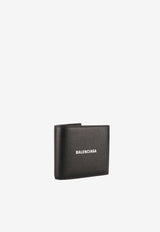 Square Bi-Fold Leather Wallet