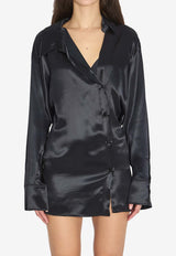 The Attico V-neck Mini Dress 260WCA00462-102AA-100