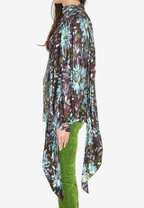 Printed Silk Twill Blouse