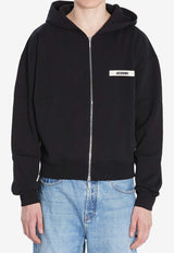 Logo-Patched Hooded Sweatshirt