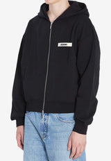 Logo-Patched Hooded Sweatshirt