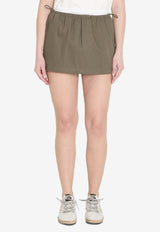 Elasticated Mini Skirt