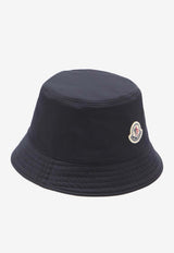 Reversible Bucket Hat with Logo-Patch