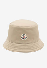 Reversible Bucket Hat with Logo-Patch