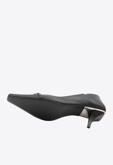 Gucci Vittoria 55 Horsebit Leather Pumps Black 862776-BKO00-1000