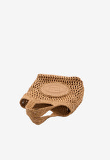 Tod's Small Raffia Top Handle Bag Camel XBWEBLF0100-RGM-478Y