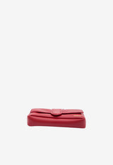 Jacquemus Le Bambino Chaine Leather Crossbody Bag Red BAW00453AC-27L14-480