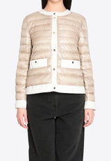 Herno Short Down Jacket Beige PI002203D-12017Z-1985