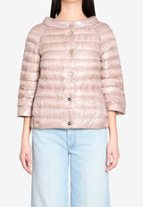 Herno Reversible Short Down Jacket Pink PI0769D-12017Z-4019