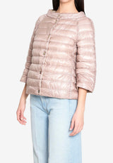 Herno Reversible Short Down Jacket Pink PI0769D-12017Z-4019