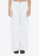 The Row Eglitta Wide-Leg Jeans White 6525S-W1493-WHT