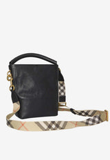 Burberry Mini B Clip Bucket Bag Black 8123594--A1189