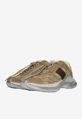 Gucci 2.0 Suede and Canvas Low-Top Sneakers Brown 853709-AAF57-2942